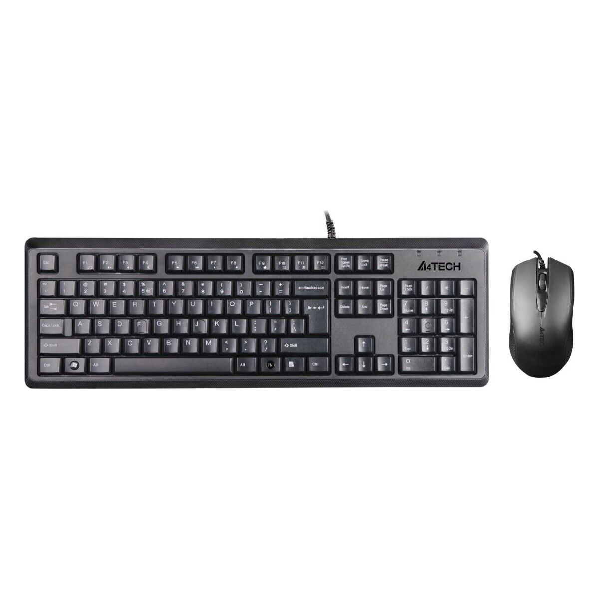 A4 Tech Kr-9276 Q Usb Fn Multimedya Klavye+Optik Kablolu Mouse Set