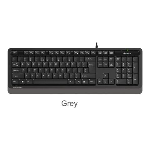 A4 Tech Fstyler FK10 USB Kablolu Multimedya Q Klavye Gri