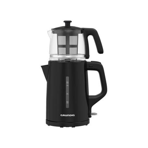 Grundig Tm 1520 S Siyah Çay Makinesi 0.8 lt Cam Demlik Kapasitesi ve Plastik Gövde ile