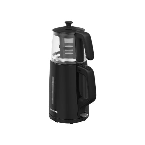 Grundig Tm 1520 S Siyah Çay Makinesi 0.8 lt Cam Demlik Kapasitesi ve Plastik Gövde ile