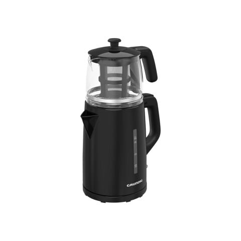 Grundig Tm 1520 S Siyah Çay Makinesi 0.8 lt Cam Demlik Kapasitesi ve Plastik Gövde ile