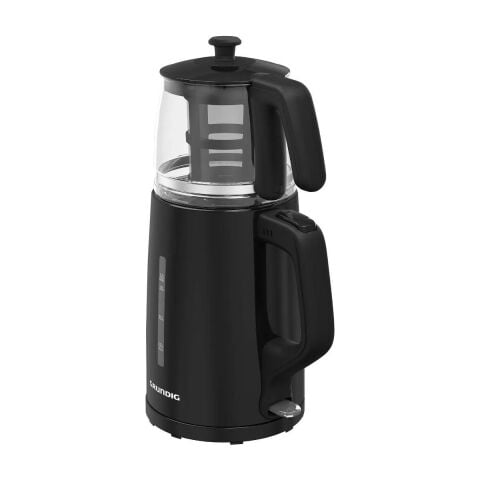 Grundig Tm 1520 S Siyah Çay Makinesi 0.8 lt Cam Demlik Kapasitesi ve Plastik Gövde ile
