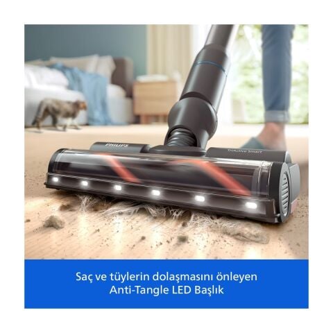 Philips 7000 Serisi Aqua 25.2 V Kablosuz Dik Süpürge, PowerCyclone 12, 80 dk'ya Kadar Kullanım, XC7153/10