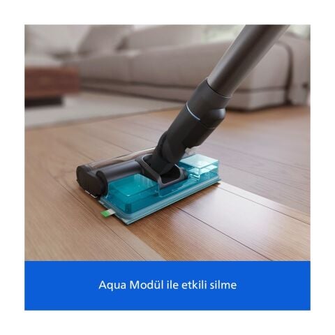 Philips 7000 Serisi Aqua 25.2 V Kablosuz Dik Süpürge, PowerCyclone 12, 80 dk'ya Kadar Kullanım, XC7153/10