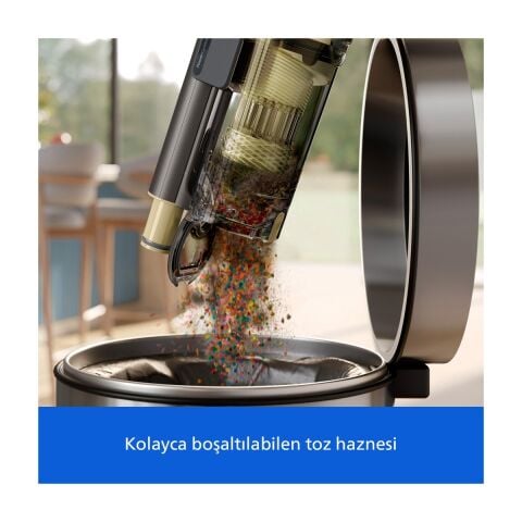 Philips 7000 Serisi Aqua 25.2 V Kablosuz Dik Süpürge, PowerCyclone 12, 80 dk'ya Kadar Kullanım, XC7153/10