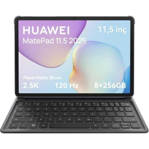Huawei MatePad 11.5'' 2025 PaperMatte 8GB 256GB Klavyeli Tablet Uzay Grisi (W09FK)