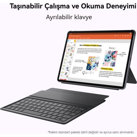 Huawei MatePad 11.5'' 2025 PaperMatte 8GB 256GB Klavyeli Tablet Uzay Grisi (W09FK)