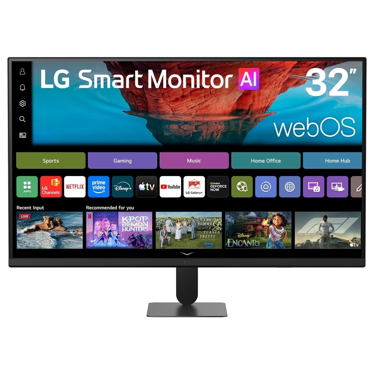LG 32U701SB-B 31,5'' U7S Alpha 7 AI 5ms (Gtg At Faster) 60Hz (2xHDMI+USB 2.0) HDR10 4K UHD (3840X2160) webOS Airplay 2 VA Panel Smart Monitör