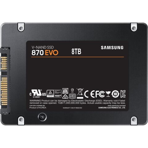 Samsung 870 EVO 8TB 2.5'' SATA 3 SSD (MZ-77E8T0BW)