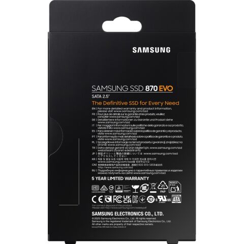Samsung 870 EVO 8TB 2.5'' SATA 3 SSD (MZ-77E8T0BW)
