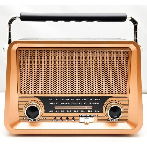Everton RT-756 Retro Tasarımlı Bluetooth FM/AM/SW 3 Band Şarjlı Nostaljik Radyo