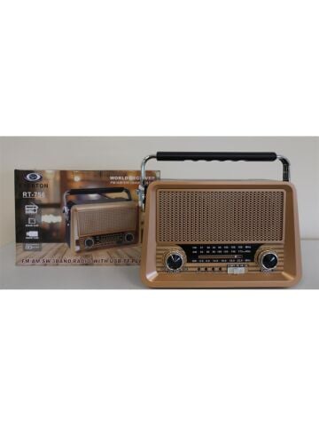 Everton RT-756 Retro Tasarımlı Bluetooth FM/AM/SW 3 Band Şarjlı Nostaljik Radyo