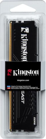 Kingston Fury Beast 16GB DDR5 5600MHz CL36 AMD EXPO / XMP Siyah Gaming Performans Ram (KF556C36BBE-16TR)